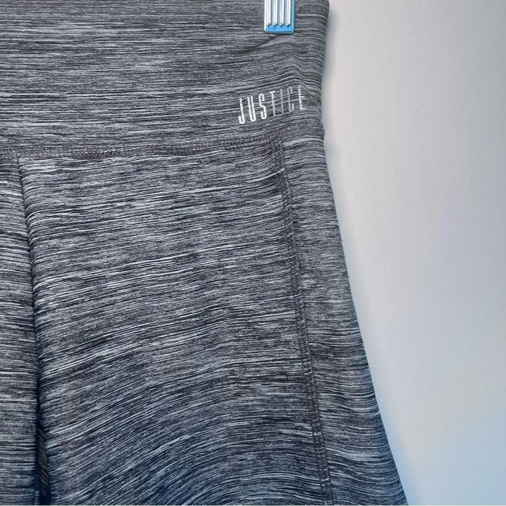 Justice Gray Shorts with Moisture Wicking Fabric and‎ Wide Waistband